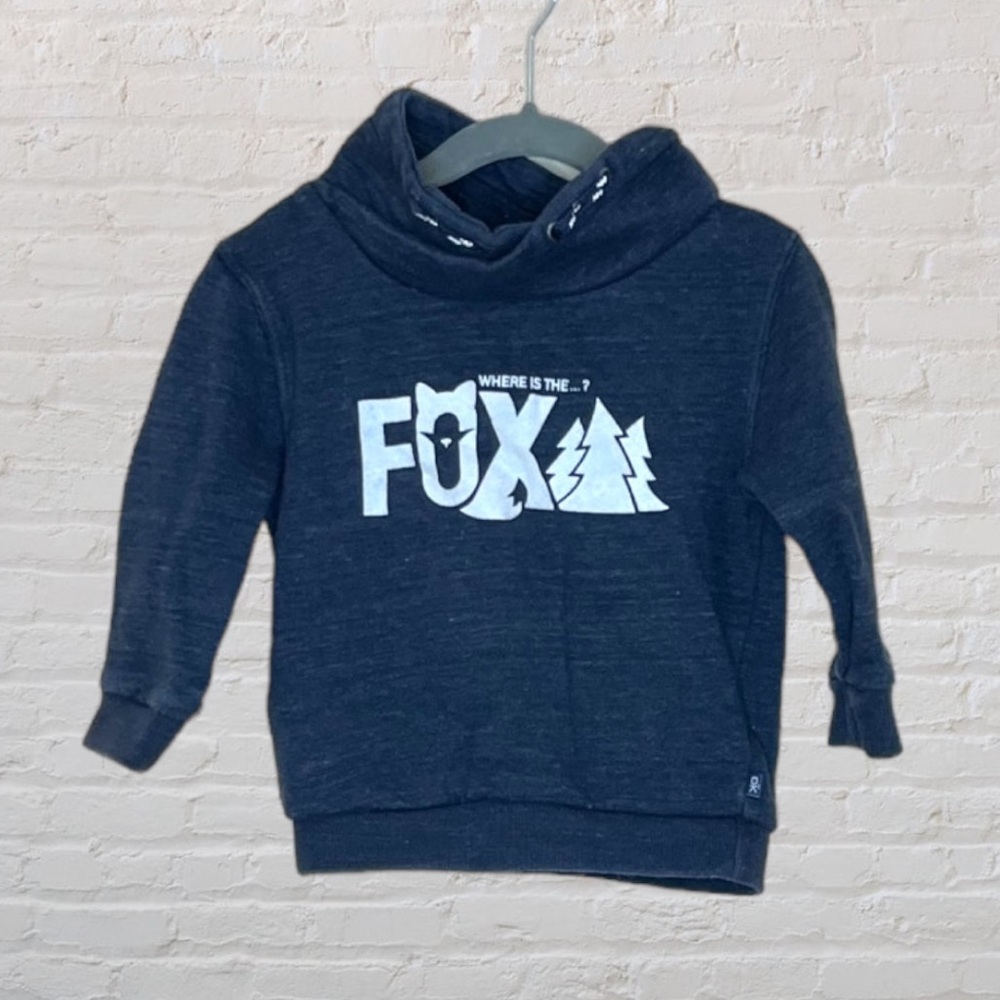 Okaidi 'Where Is The Fox?' Mock Neck Sweater​